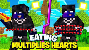 Restoring health the player was able to restore health by eating food. Eating Multiplies Your Health Minecraft Data Pack