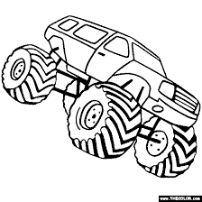 For example some coloring sheets feature simple outlined monster truck pictures that are easier to fill with colors while others feature more complex pictures with detailed body and tire patterns suitable for older children. Monster Truck Coloring Page Color Monster Trucks