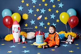 Outer Space Astronaut Cake Smash Inspiration Ideas Spaceship Cake For Birthday Party Boy Birthday Parties Baby Boy 1st Birthday Party Rocket Birthday Parties