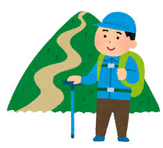 山登りのイラスト（男性） | かわいいフリー素材集 いらすとや