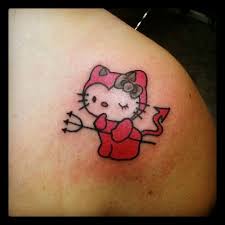 Pin By Angelica On Hello Kitty Tattoos Hello Kitty Tattoos Cat Tattoo Tattoos