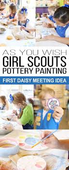 Girl Scouts Daisy Pottery Painting Party At As You Wish