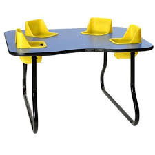 Four Seat Kidney Toddler Table Space Saver Toddler Table Kids Picnic Table Preschool Tables