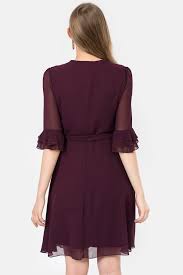 bayan mor ironi ispanyol kol murdum sifon elbise sifon elbise elbise moda stilleri