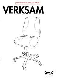 Le bureau peut être rabattu. Notice De La Chaise De Bureau Ikea Verksam