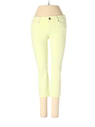 Details About Ann Taylor Loft Women Yellow Jeans 00 Petite
