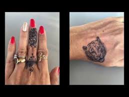 Burlington vt henna arist : Easy Beautiful Tiger Tattoo For Kids With Jagua Gel Small Finger Tattoo Designs Youtube