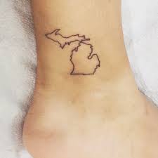 Michigan Tattoo Maybe An Old English D For Detroit Michigan Tattoos Inside Ankle Tattoos Small Tattoos