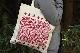 Hamilton Tote Bag Alexander Hamilton Quote Bag Broadway Etsy