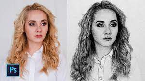 You can't vary the size or direction of the brush strokes in different parts of the image, but it does produce some rich textural effects—and it's a fun filter to play with. How To Turn Your Photo Into Sketch Easily In Photoshop Youtube
