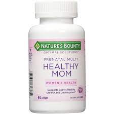 Nature S Bounty Optimal Solutions Healthy Mom Prenatal Multivitamin Softgels Walmart Com Walmart Com