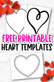Collection by ml • last updated 1 day ago. Free Printable Large Heart Shape Templates Simple Mom Project