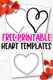 free printable large heart shape templates simple mom project