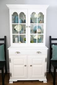 Drab to fab for under $100!! Painted Hutch Makeover Abby Lawson
