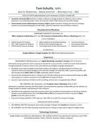 Mba Resume Sample Monster Com
