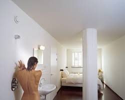 Bedrooms with freestanding bathtubs or and contemporary glass showers are one of the most popular bathroom remodeling projects that create more spacious and bright. Bathrooms Without Borders The End Of Privacy At Home