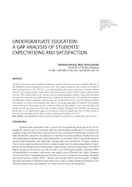The elusive malayan tiger 'captured': Pdf Undergraduate Education A Gap Analysis Of Students Expectations And Satisfaction