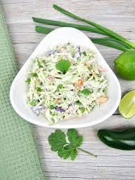 Perfect for end of summer picnics or year round get togethers. Lime Cilantro Broccoli Slaw Keto Cooking Christian