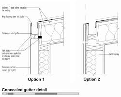 Concealed Gutter Detai Roof Architecture Case Study Houses Architecture Details