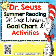 Summer Reading Audio Books Bundle Goal Chart And Activities With Dr Seuss