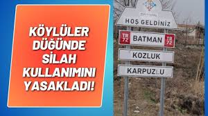 Köylüler düğünde silah kullanımını yasakladı! - Batman Rehber Gazetesi -  Batman haber, sondakika haberleri