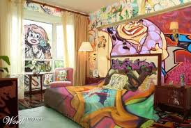 I Really Like The Idea Of Graffiti Inside The Home Graffiti Bedroom Wall Decor Bedroom Boys Bedroom Decor