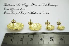 Get the best deals on gold nuggets earrings and save up to 70% off at poshmark now! 10k Gold Authentic Nugget Round Diamond Cut Stud Earrings For Men Women Stud Earrings Jewelry Bgc Sedahotels Com