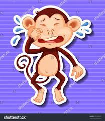 Little Monkey Crying On Purple Background Illustration Ad Affiliate Crying Monkey Purple Illustration Purple Backgrounds Little Monkeys Vector Free
