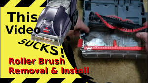 Bissell Powerforce Powerbrush Carpet Cleaner Manual Roller Brush Removal And Installation Bissell Ready Clean Carpet Cleaner Youtube