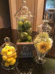 Pin By Chris Grossett On Apothecary Jars Apothecary Jars Kitchen Apothecary Decor Lemon Decor