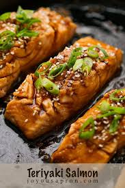 Teriyaki Salmon Recipe With Marinade Easy In 2020 Teriyaki Glazed Salmon Salmon Glaze Recipes Glazed Salmon