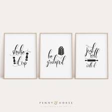 Kitchen Inspirational Print Set Printable Kitchen Art Funny Wall Art Kitchen Signs Kitchen Wall Art Set Set Of 3 Kitchen Cook Gift Funny Wall Art Inspirational Prints Kitchen Art Printables