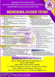 Bijaklah dalam bersosial media, pergunakan dan manfaatkan group. Lowongan Dosen Tetap Politeknik Piksi Ganesha Bandung Dan Stmik Pamitran Karawang Stmik Pamitran Karawang