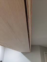 Wood filler and wood putty are a couple of common items you can use to fix defects or repair mistakes. How Can I Fill In This Gap For A Faux Wood Beam It S A 1 4 Inch And We Plan To Stain It Woodworking