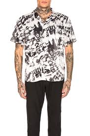 Black And White Tie Dye Shirt Sss World Corp Sss World Corp Hawaiian Shirt In Black Tie Dye White Sssworldcorp Cloth Shirts Hawaiian Shirt Printed Shirts