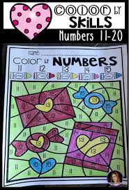 Watch the image appear before your very eyes by following the color code. Valentine S Day Color By Skills Activities And Printables For Pk Kindergarten And First Kindergarten Rocks Resources