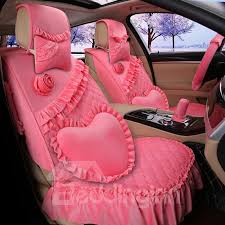 Super Beautiful And Popular Princess Wind Soft Velvet Suede Universal Car Seat Cover Car Seats Baby Car Seats Carseat Cover