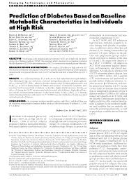 Asadar, 1000 mp = 10 ar. Pdf Prediction Of Diabetes Based On Baseline Metabolic Characteristics In Individuals At High Risk