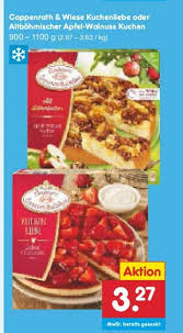 Ich habe mich für den apfel walnuss cranberry blechkuchen entschieden. Coppenrath Wiese Kuchenliebe Oder Altbohmischer Apfel Walnuss Kuchen Angebot Bei Netto Marken Discount