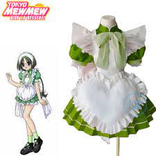 Аниме Токио Mew Midorikawa Retasu зеленый костюм косплей платье горничной  для вечеринки | AliExpress