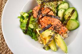Asian Salmon Rice Bowl Recipe 10 Points Laaloosh
