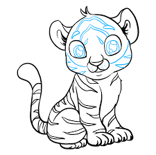 This drawing took me about 3 hours to make. How To Draw A Baby Tiger Really Easy Drawing Tutorial