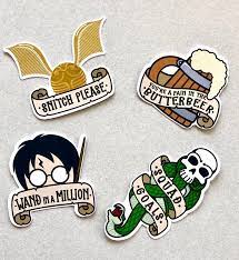 wizard pun laptop and scrapbook sticker pack harry potter etsy harry potter stickers harry potter drawings harry potter etsy