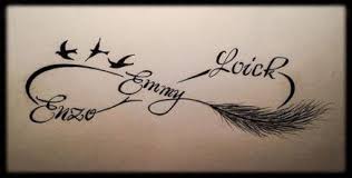 Trendy Tattoo Feather Infinity Ink Ideas Tattoos For Kids Feather Tattoos Tattoos With Kids Names