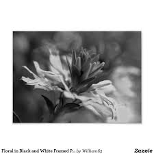 Black And White Framed Prints Floral In Black And White Framed Print Zazzle Com Framed Prints Floral Photography Black White
