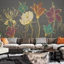 So this area is done as well. Custom 3d Wall Murals Wallpaper Luxury Golden Embossed Flower Leaves Modern Living Room Dining Room Background Photo Wall Paper Wallpapers Aliexpress