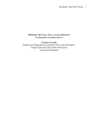 Wages, company policy, work environment, relationships, 379. Pdf Herzberg S Two Factor Theory 1 Herzberg S Two Factor Theory Of Job Satisfaction An Integrative Literature Review Emmanuel Oluwaseun Academia Edu