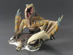 Monster Hunter Stories Rider On Tigrex Brachydios Figure Dxf Japanese Original Loose Package 15 Cm Pvc Figurine Actio Monster Hunter Monster Hunter Art Monster