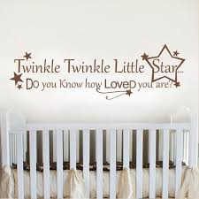 Twinkle Twinkle Little Star Children Room Wall Lettering Baby Nursery Wall Decal 116 84cm X 38 1cm Nursery Wall Decal Wall Decalswall Letters Aliexpress