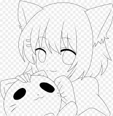Learn more about drawing and try these tips for drawing faces. Maid Drawing Neko Anime Drawings No Color Png Image With Transparent Background Toppng